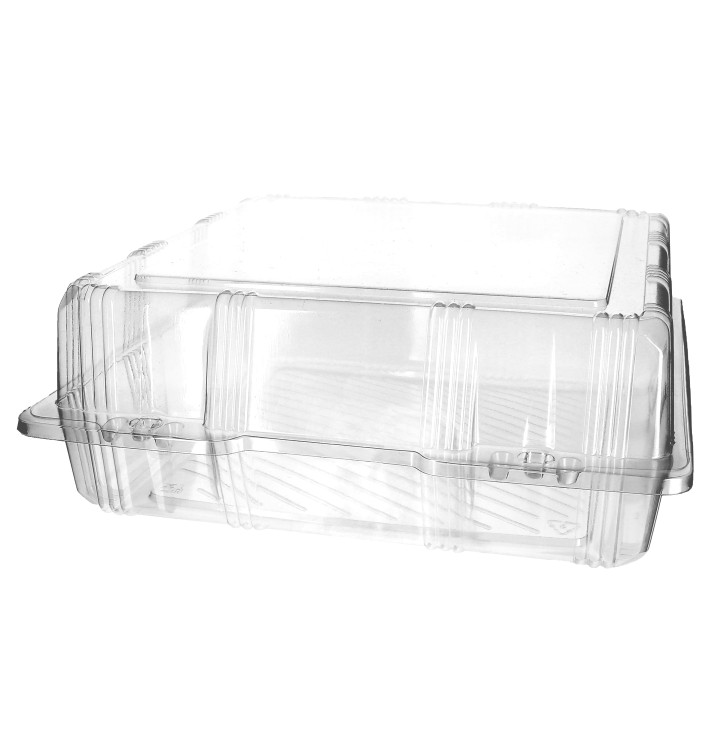 Contenitore Pasticceria PET 25x25x10cm (220 Pezzi) Contenitore Pasticceria PET 25x25x10cm (220 Pezzi)