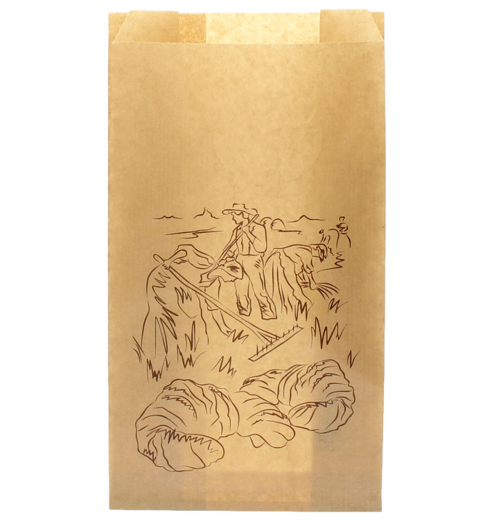 Sacchetto di Carta Kraft "Siega" 18+7x32cm (100 Pezzi) Sacchetto di Carta Kraft "Siega" 18+7x32cm (100 Pezzi)