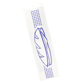 Sacchetto di Carta Baguette Blu 9+5x32cm (1000 Pezzi)