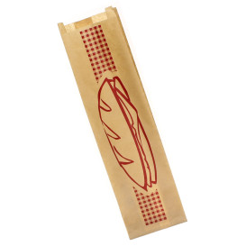 Sacchetto di Carta Baguette Bordò 9+5x32cm (1000 Pezzi)