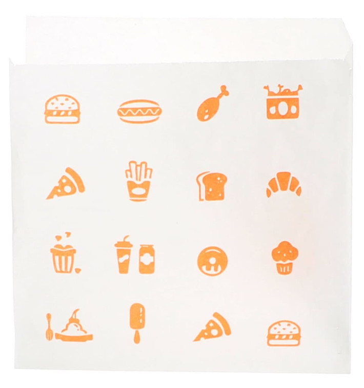 Sacchetto di Carta "Saky Food" 15x15cm (3000 Pezzi) Sacchetto di Carta "Saky Food" 15x15cm (3000 Pezzi)