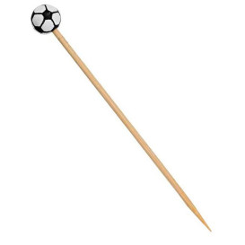 Spiedi di Bambu Decorato Calcio 120mm (1000 Pezzi)
