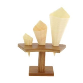 Stand di Bambu per Cono 3 Bucos (10 Pezzi)