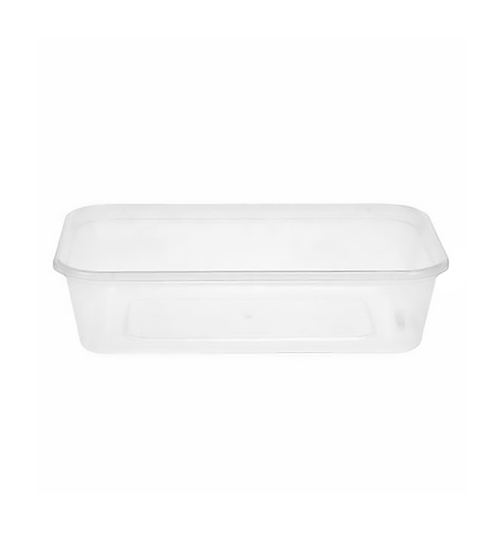 Contenitori di Plastico Rettangolare PP 500ml (50 Pezzi) Contenitori di Plastico Rettangolare PP 500ml (50 Pezzi)