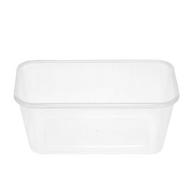 Contenitori di Plastico Rettangolare PP 750ml (50 Pezzi)