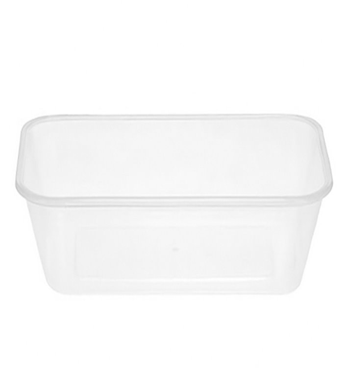 Contenitori di Plastico Rettangolare PP 750ml (50 Pezzi) Contenitori di Plastico Rettangolare PP 750ml (50 Pezzi)