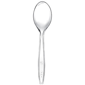 Cucchiaio di Plastica Premium PS Trasparente 190mm (50 Pezzi)