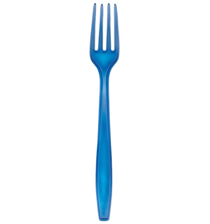 Forchetta di Plastica PS Premium Blu 190mm (50 Pezzi) Forchetta di Plastica PS Premium Blu 190mm (50 Pezzi)
