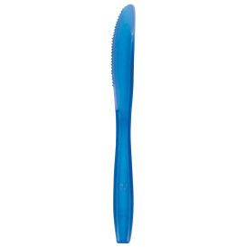 Coltello di Plastica PS Premium Blu 190mm (50 Pezzi)