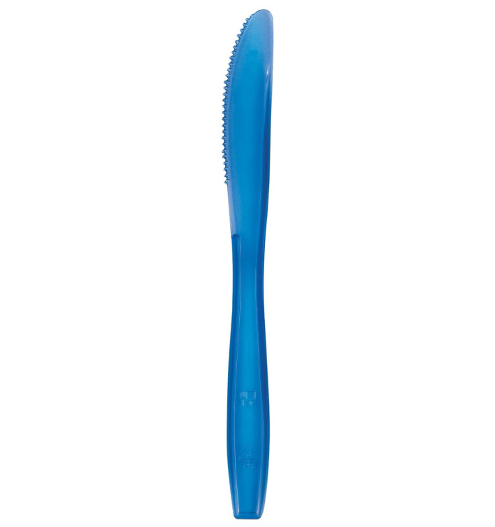 Coltello di Plastica PS Premium Blu 190mm (1000 Pezzi) Coltello di Plastica PS Premium Blu 190mm (1000 Pezzi)