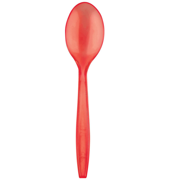Cucchiaio di Plastica PS Premium Rosso 190mm (1000 Pezzi) Cucchiaio di Plastica PS Premium Rosso 190mm (1000 Pezzi)