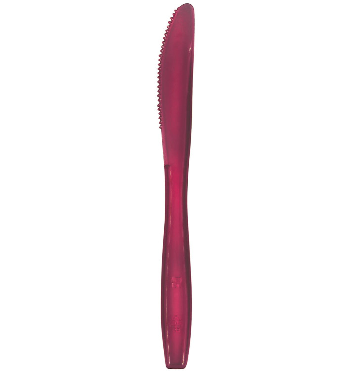 Coltello di Plastica PS Premium Bordò 190mm (1000 Pezzi) Coltello di Plastica PS Premium Bordò 190mm (1000 Pezzi)