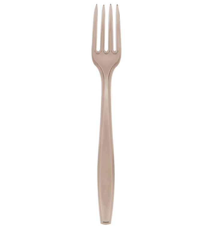 Forchetta di Plastica PS Premium Beige 190mm (50 Pezzi) Forchetta di Plastica PS Premium Beige 190mm (50 Pezzi)