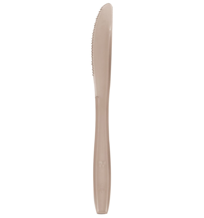 Coltello di Plastica PS Premium Beige 190mm (1000 Pezzi) Coltello di Plastica PS Premium Beige 190mm (1000 Pezzi)