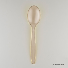 Cucchiaio di Plastica PS Premium Beige 190mm (50 Pezzi)