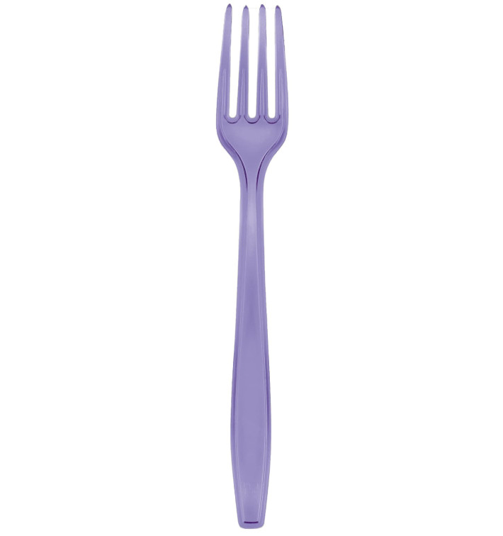 Forchetta di Plastica PS Premium Lilla 190mm (50 Pezzi) Forchetta di Plastica PS Premium Lilla 190mm (50 Pezzi)