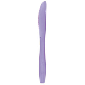 Coltello di Plastica PS Premium Lilla 190mm (50 Pezzi)