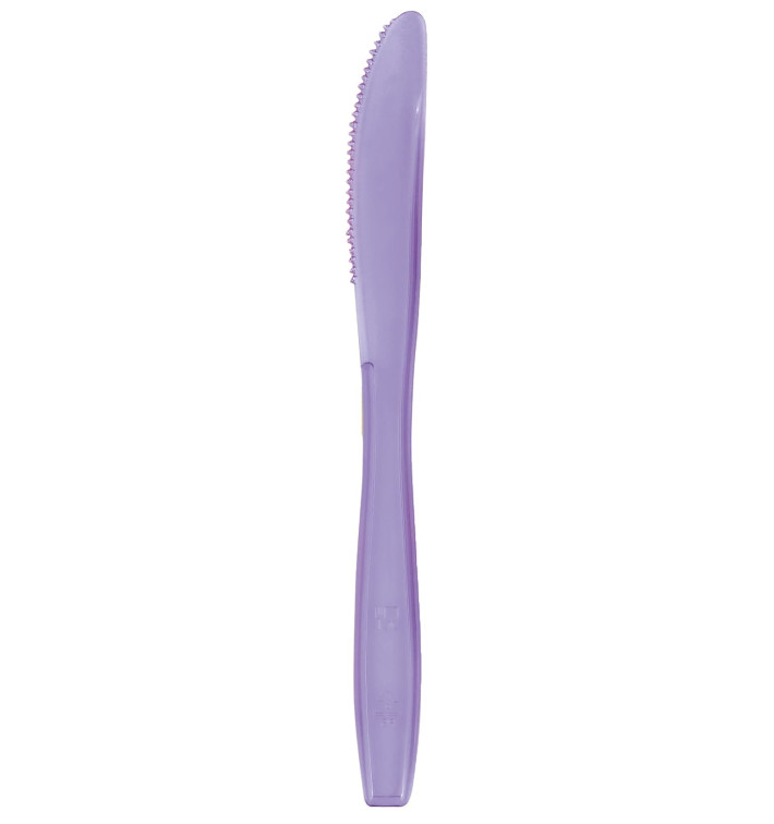 Coltello di Plastica PS Premium Lilla 190mm (1000 Pezzi) Coltello di Plastica PS Premium Lilla 190mm (1000 Pezzi)