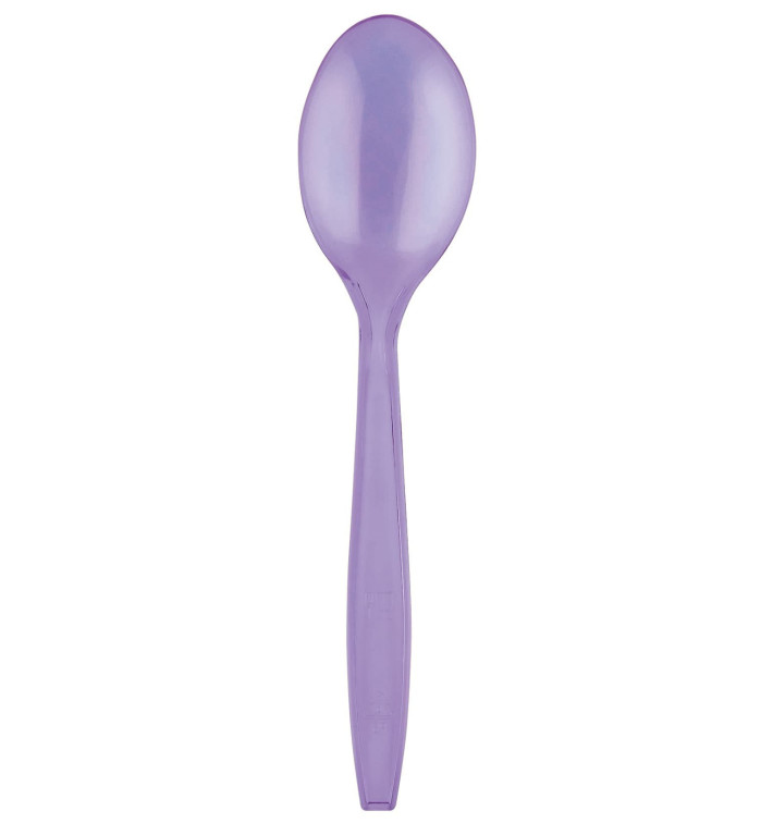 Cucchiaio di Plastica PS Premium Lilla 190mm (50 Pezzi) Cucchiaio di Plastica PS Premium Lilla 190mm (50 Pezzi)