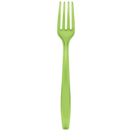 Forchetta di Plastica PS Premium Verde Lime 190mm (1000 Pezzi)