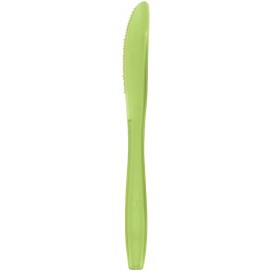 Coltello di Plastica PS Premium Verde Lime 190mm (50 Pezzi)