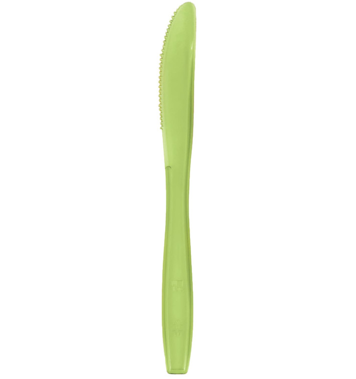 Coltello di Plastica PS Premium Verde Lime 190mm (50 Pezzi) Coltello di Plastica PS Premium Verde Lime 190mm (50 Pezzi)