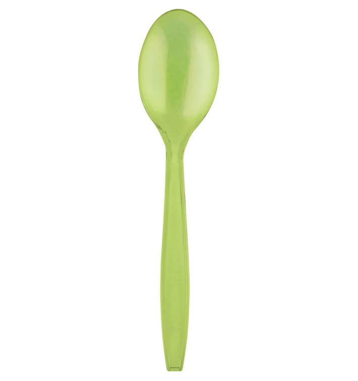 Cucchiaio di Plastica PS Premium Verde Lime 190mm (50 Pezzi) Cucchiaio di Plastica PS Premium Verde Lime 190mm (50 Pezzi)
