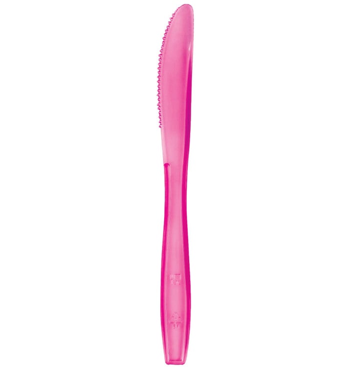Coltello di Plastica PS Premium Fucsia 190mm (1000 Pezzi) Coltello di Plastica PS Premium Fucsia 190mm (1000 Pezzi)
