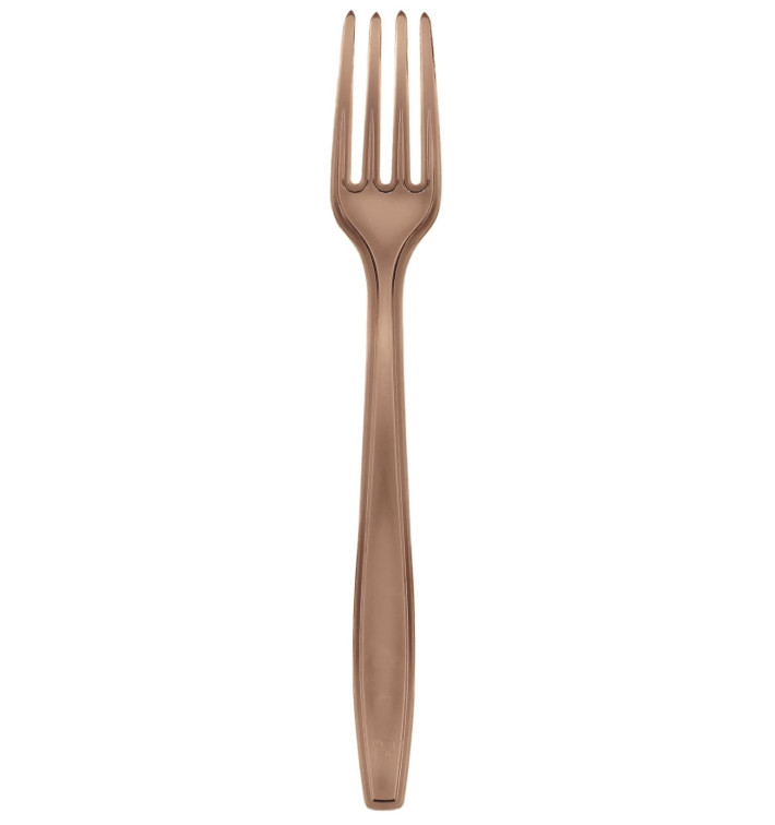 Forchetta di Plastica PS Premium Marrone 190mm (50 Pezzi) Forchetta di Plastica PS Premium Marrone 190mm (50 Pezzi)