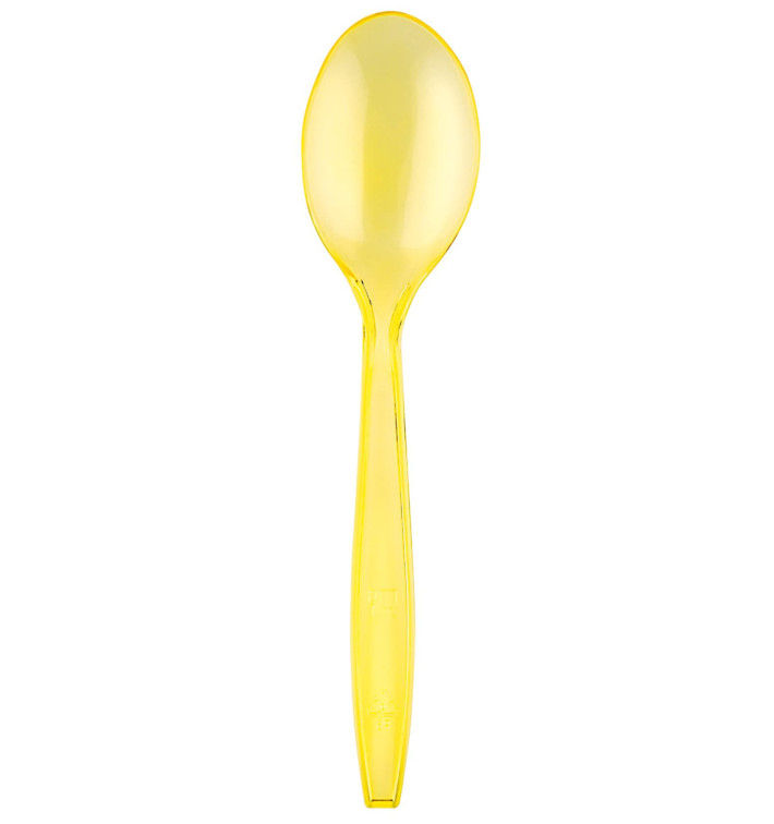 Cucchiaio di Plastica PS Premium Giallo 190mm (50 Pezzi) Cucchiaio di Plastica PS Premium Giallo 190mm (50 Pezzi)