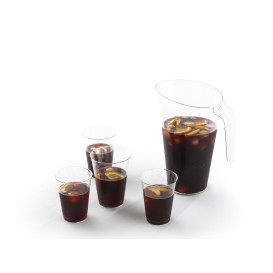 Bicchiere di Plastica PS Iniettato Trasparente 250 ml (500 Pezzi)