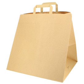 Buste Shopper Carta Scatola Pizza 80g 37+33x32cm (25 Pezzi)