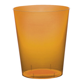 Bicchiere di Plastica Moon Arancione Trasp. PS 350ml (20 Pezzi)