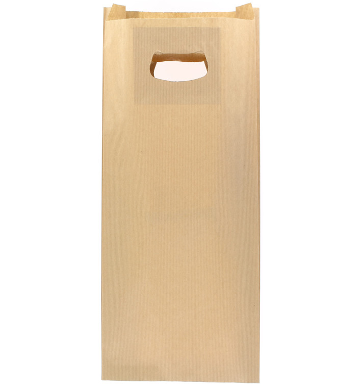 Sacchetti Carta Kraft Manico Fagiolo 18+6x32cm (50 Pezzi) Sacchetti Carta Kraft Manico Fagiolo 18+6x32cm (50 Pezzi)