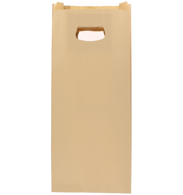 Sacchetti Carta Hawanna Manico Fagiolo 18+6x32cm (50 Pezzi) Sacchetti Carta Hawanna Manico Fagiolo 18+6x32cm (50 Pezzi)