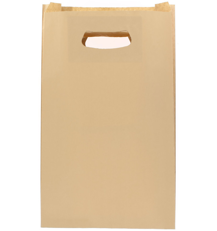 Sacchetti Carta Hawanna Manico Fagiolo 24+7x37cm (50 Pezzi) Sacchetti Carta Hawanna Manico Fagiolo 24+7x37cm (50 Pezzi)