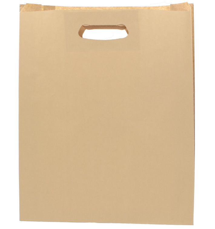Sacchetti Carta Hawanna Manico Fagiolo 41+10x42cm (50 Pezzi) Sacchetti Carta Hawanna Manico Fagiolo 41+10x42cm (50 Pezzi)