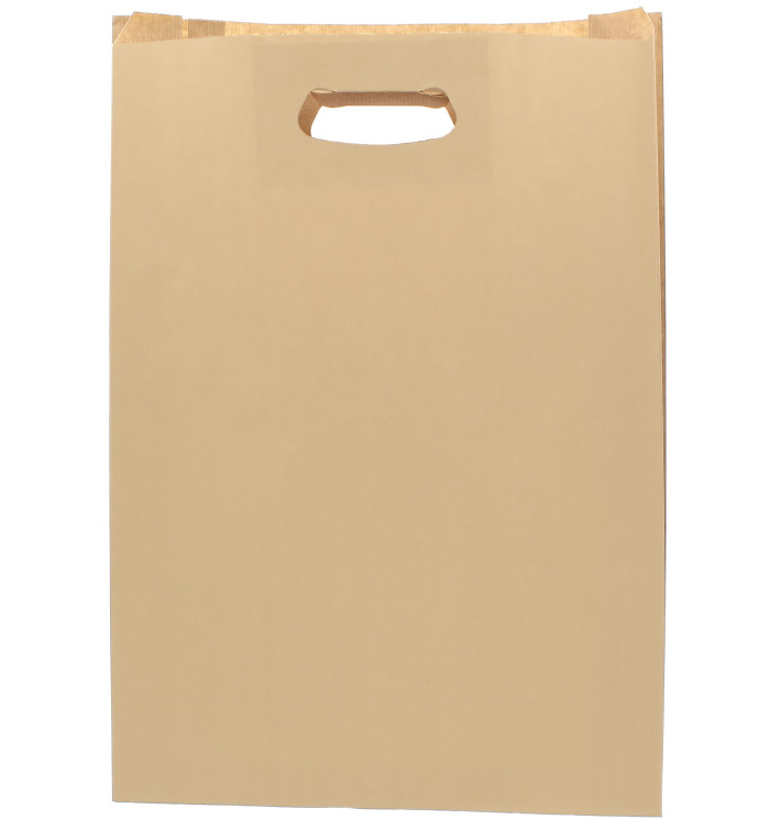 Sacchetti Carta Hawanna Manico Fagiolo 31+8x42cm (250 Pezzi) Sacchetti Carta Hawanna Manico Fagiolo 31+8x42cm (250 Pezzi)