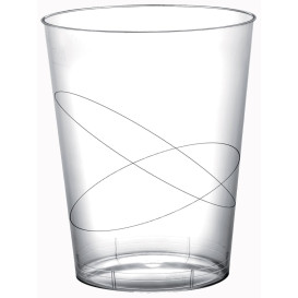 Bicchiere di Plastica Moon Transparent PS 320ml (400 Pezzi)