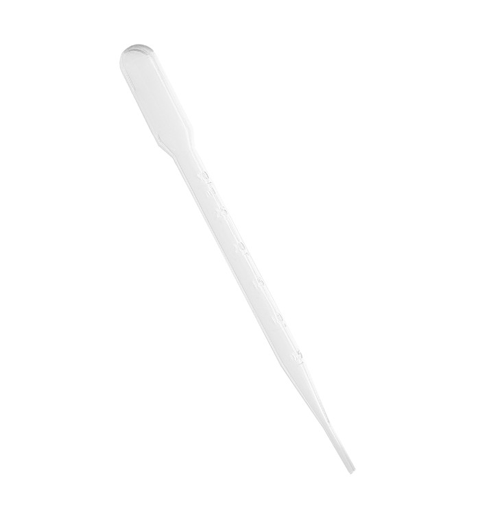 Pipetta di plastica per Catering 3ml 16cm (25 Pezzi) Pipetta di plastica per Catering 3ml 16cm (25 Pezzi)