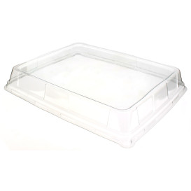Coperchio Alta Plastica Trasparente Vassoio 316x265mm (25 Pezzi)