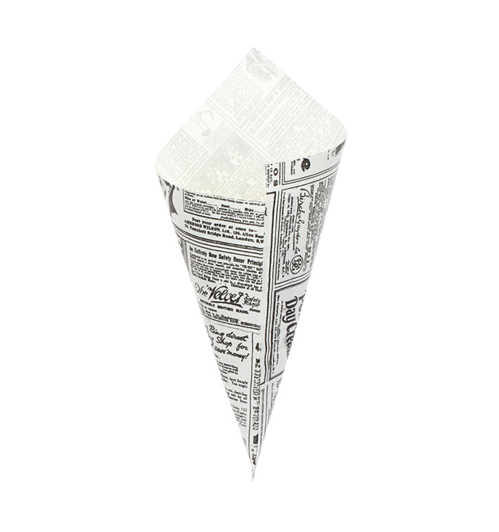 Cono di Carta Greaseproof Parchment 295mm 250g (2000 Pezzi) Cono di Carta Greaseproof Parchment 295mm 250g (2000 Pezzi)