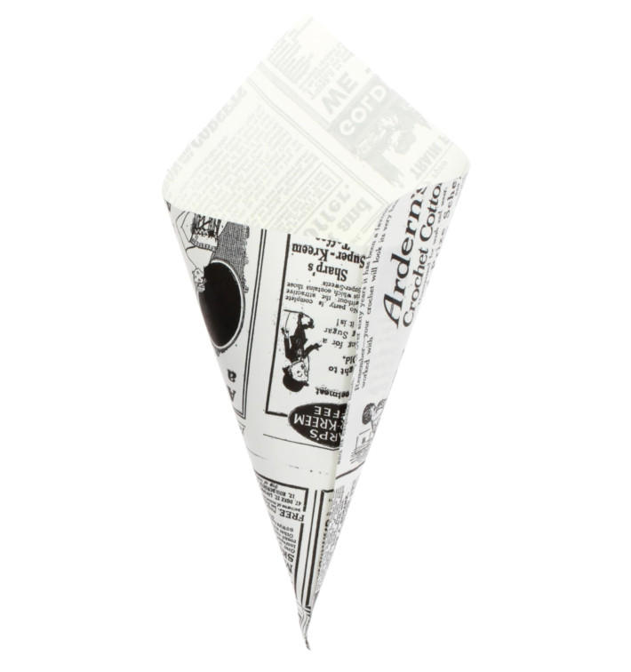 Cono di Carta Greaseproof Parchment 200mm 70g (2000 Pezzi) Cono di Carta Greaseproof Parchment 200mm 70g (2000 Pezzi)