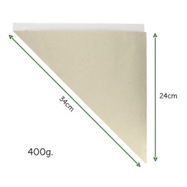 Cono di Carta Marrone 340mm 400g (1.000 Pezzi)