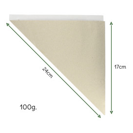 Cono di Carta Marrone 240mm 100g (200 Pezzi)