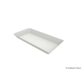 Vassoi in Canna da Zucchero Bianco 13x7cm (50 Pezzi)