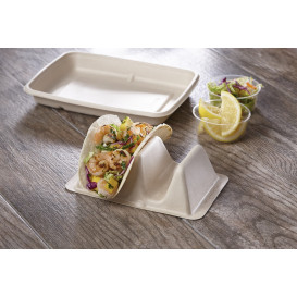 Supporto per Tacos Canna da Zucchero 18x11x5cm (75 Pezzi)
