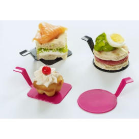 Piatto Degustazione "Gourmand" Nero 4x4cm (600 Pezzi)