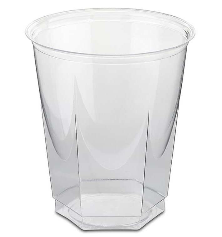 Bicchiere Plastica Esagonale PS Glas 250ml (50 Uds)