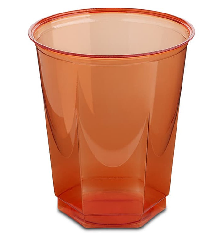 Bicchiere Plastica Esagonale PS Glas Rosso 250ml (10 Uds) Bicchiere Plastica Esagonale PS Glas Rosso 250ml (10 Uds)